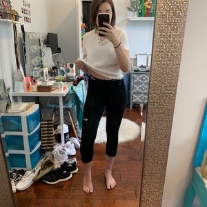 Nike black cropped leggings